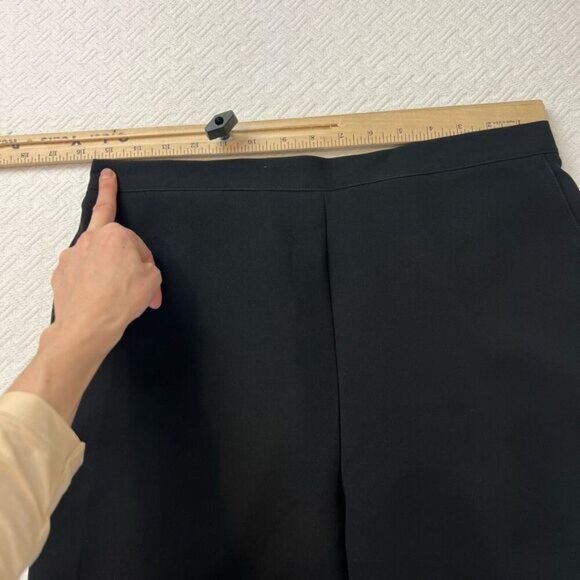 Vintage Alfred Dunner Women’s Size 12 Black Casual Pull on Pants Flared Wide - Picture 6 of 12